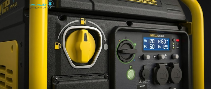 پنل انتخاب سوخت در موتور برق چمپیون و خروجی های صنعتی